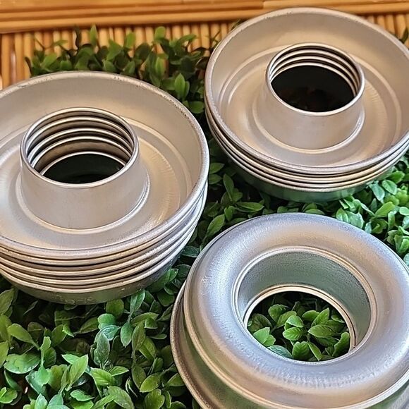 Set of 10 Aluminum Molds For Spreads, Jello Or Aspic - Picture 2 of 3